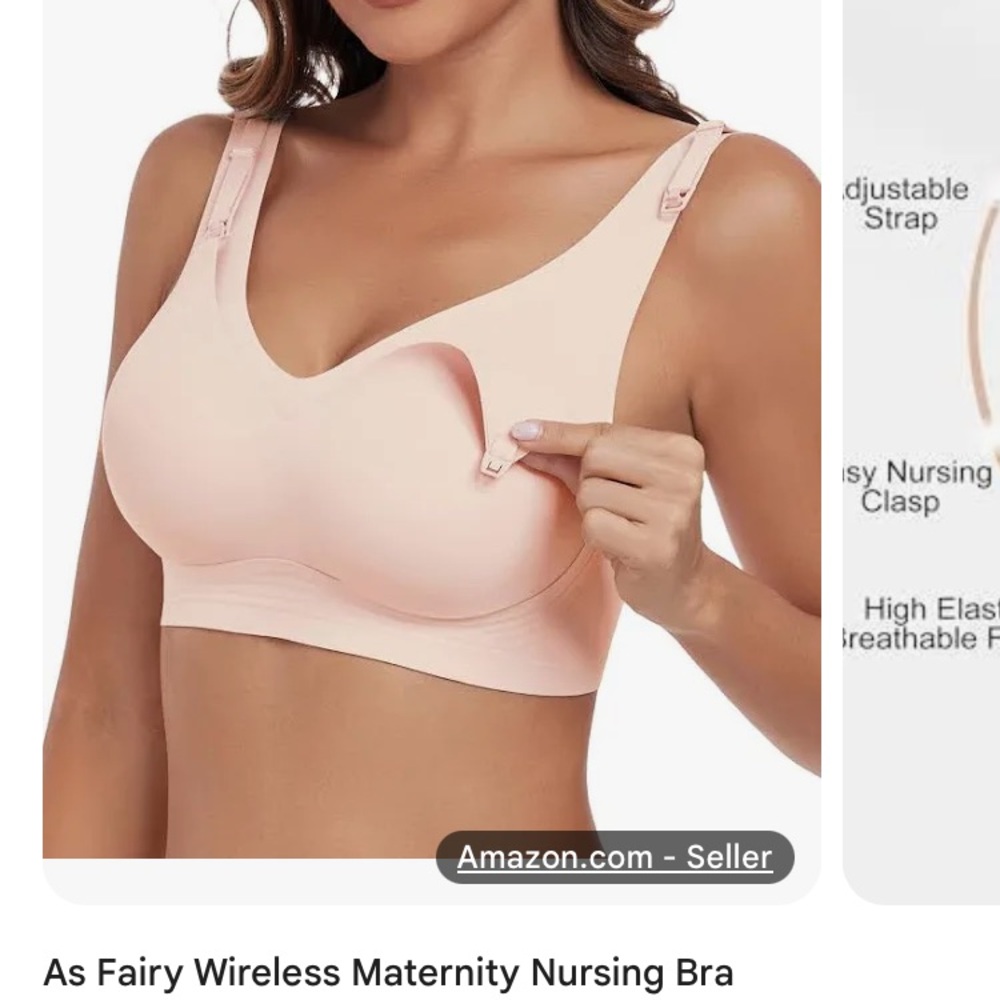 Wireless Maternity Nursing Bra - Pink
